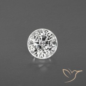 2.65ct 자연스러운 따뜻한 화이트 지르콘, 둥근, VS