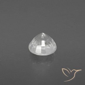 2.65캐럿 천연 따뜻한 화이트 지르콘, 둥근, VS