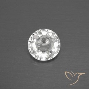1.79ct 자연스러운 하얀색 지르콘, 둥근, VVS