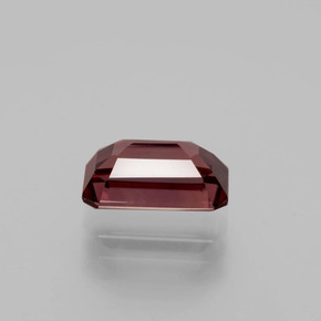 3.13캐럿 천연 로즈 핑크 지르콘, 에메랄드 컷, 9.8×5.7 mm, VVS
