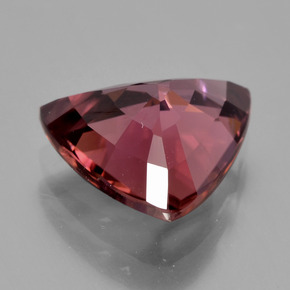 3.29캐럿 천연 로즈 핑크 지르콘, 트릴리언, 9.5×8.9 mm, VS