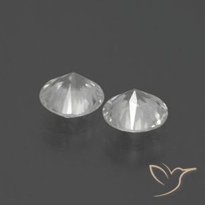 2.56캐럿 천연 하얀색 지르콘 보석, 둥근, VS