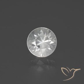 2.31ct 자연스러운 하얀색 지르콘, 둥근, VVS-VS