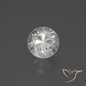 2.63ct 자연스러운 하얀색 지르콘, 둥근, VVS-VS