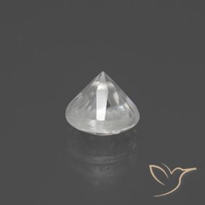 2.63캐럿 천연 하얀색 지르콘, 둥근, VVS-VS