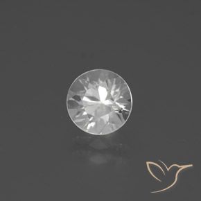 1.95ct 자연스러운 하얀색 지르콘, 둥근, VVS-VS
