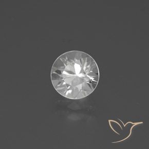 1.95캐럿 천연 하얀색 지르콘, 둥근, VVS-VS