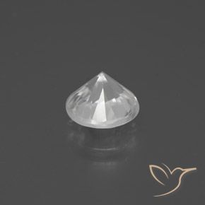 2.39캐럿 천연 하얀색 지르콘, 둥근, VVS-VS