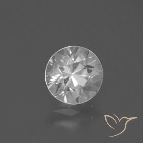 2.26ct 자연스러운 하얀색 지르콘, 둥근, VVS-VS