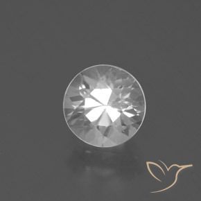 2.26캐럿 천연 하얀색 지르콘, 둥근, VVS-VS