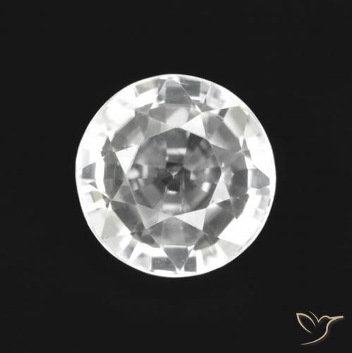 2.89ct 자연스러운 클리어 화이트 지르콘, 둥근, VS