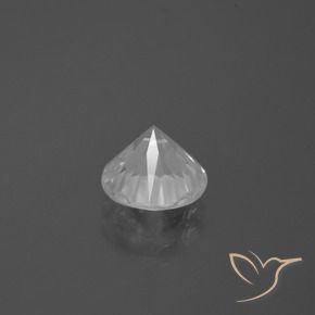 2.58캐럿 천연 하얀색 지르콘, 둥근, VVS-VS