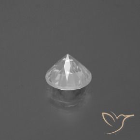 2.56캐럿 천연 하얀색 지르콘, 둥근, VS
