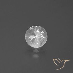 1.76캐럿 천연 하얀색 지르콘, 둥근, VVS-VS