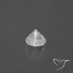 1.76캐럿 천연 하얀색 지르콘, 둥근, VVS-VS