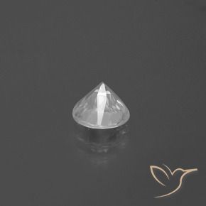 1.64캐럿 천연 하얀색 지르콘, 둥근, VVS