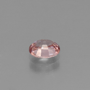 1.03캐럿 천연 오렌지 로즈 지르콘, 타원형 컷, 6.1×5.1 mm, VS