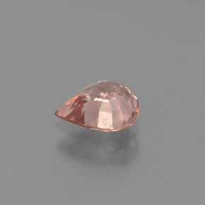0.98캐럿 천연 피치 지르콘, 배 모양, 6.4×5.7 mm, VVS