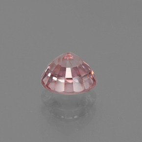 1.28캐럿 천연 로즈 지르콘, 라운드 컷, 5.71 mm, VVS-VS