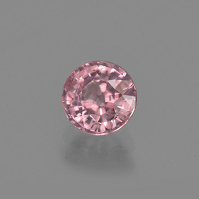 1.22캐럿 천연 로즈 지르콘, 라운드 컷, 5.74 mm, VVS-VS