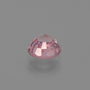 1.22캐럿 천연 로즈 지르콘, 라운드 컷, 5.74 mm, VVS-VS