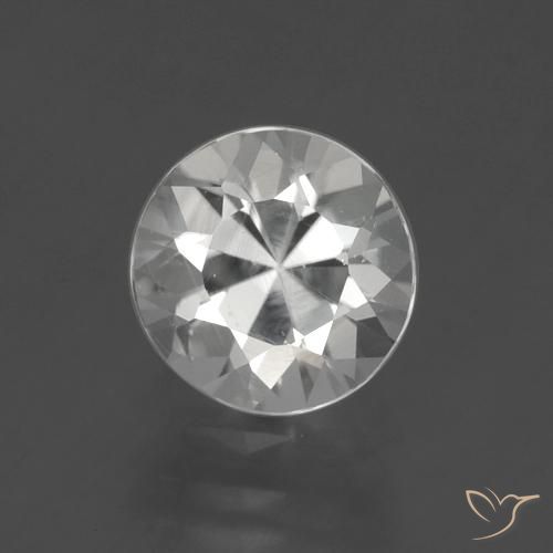 1.80ct 자연스러운 클리어 화이트 지르콘, 둥근, VS