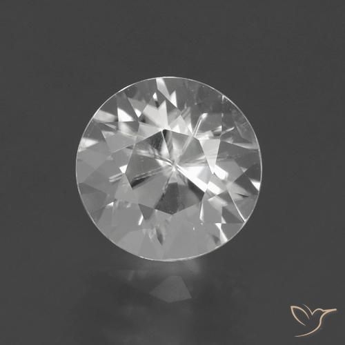 2.29ct 자연스러운 하얀색 지르콘, 둥근, VS