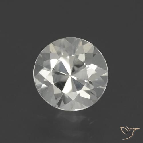 1.76ct 자연스러운 따뜻한 화이트 지르콘, 둥근, VVS