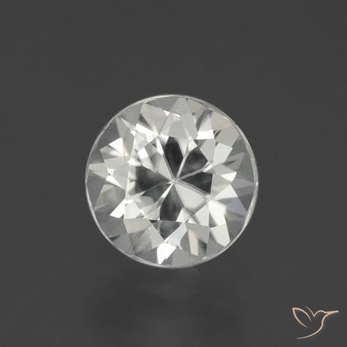 1.92ct 자연스러운 따뜻한 화이트 지르콘, 둥근, VS