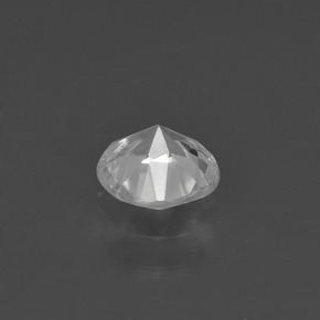 0.91캐럿 천연 화이트 지르콘, 라운드 컷, 5.71 mm, VVS-VS