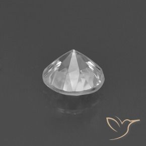 1.42캐럿 천연 하얀색 지르콘, 둥근, VS