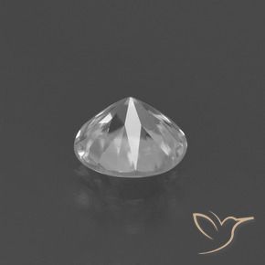 1.35캐럿 천연 하얀색 지르콘, 둥근, VVS-VS