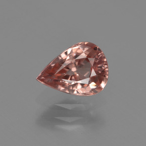 1.48캐럿 천연 피치 지르콘, 배 모양, 7.8×5.7 mm, VVS-VS
