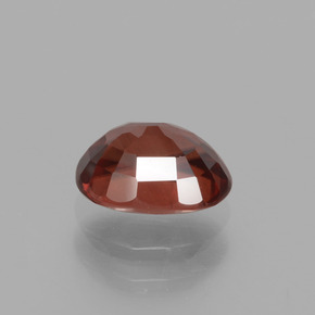 1.37캐럿 천연 로즈 오렌지 지르콘, 타원형 컷, 6.7×5.4 mm, VVS