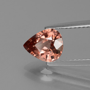 1.80캐럿 천연 로즈 지르콘, 배 모양, 8.1×6.7 mm, VS
