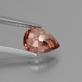 1.80캐럿 천연 로즈 지르콘, 배 모양, 8.1×6.7 mm, VS