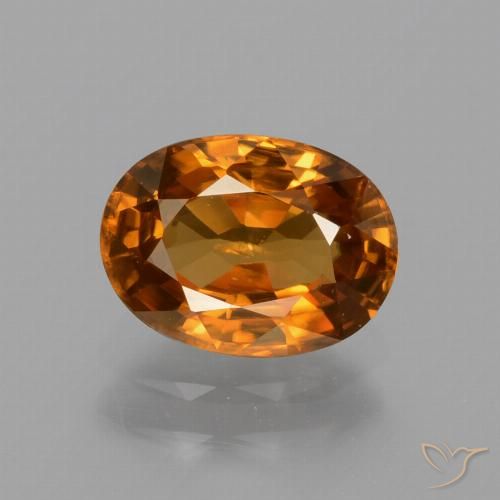 1.86ct 자연스러운 어스 오렌지 지르콘, 타원형, VS