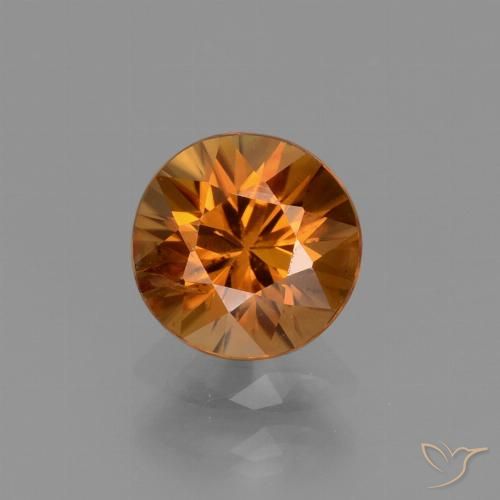1.37ct 자연스러운 어스 오렌지 지르콘, 둥근, VS