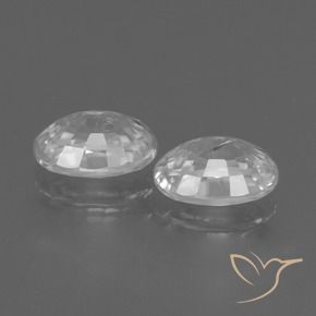 2.67캐럿 천연 하얀색 지르콘 보석, 타원형, VVS-VS