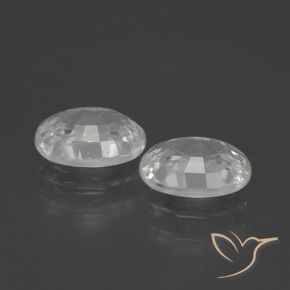 2.52캐럿 천연 하얀색 지르콘 보석, 타원형, VVS