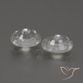 2.65캐럿 천연 따뜻한 화이트 지르콘 보석, 타원형, VVS-VS