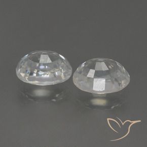 3.20캐럿 천연 따뜻한 화이트 지르콘 보석, 타원형, VS