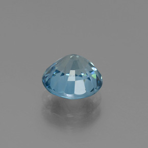 2.75캐럿 천연 스위스 블루 지르콘, 라운드 컷, 7.70 mm, VS