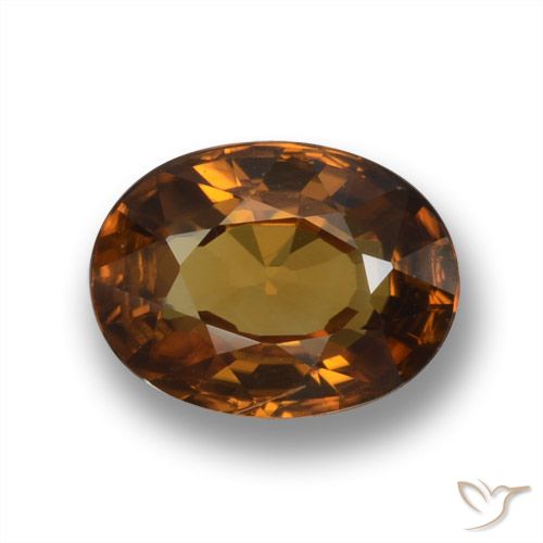 1.87ct 자연스러운 어스 오렌지 지르콘, 타원형, VVS-VS