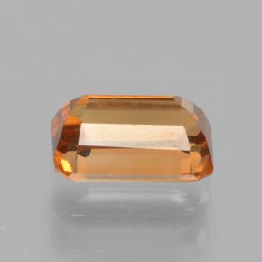 1.05캐럿 천연 오렌지 브라운 지르콘, 에메랄드 컷, 6.1×4.2 mm, VVS