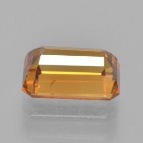 1.66캐럿 천연 어스 오렌지 지르콘, 에메랄드 컷, 7.2×4.9 mm, VVS