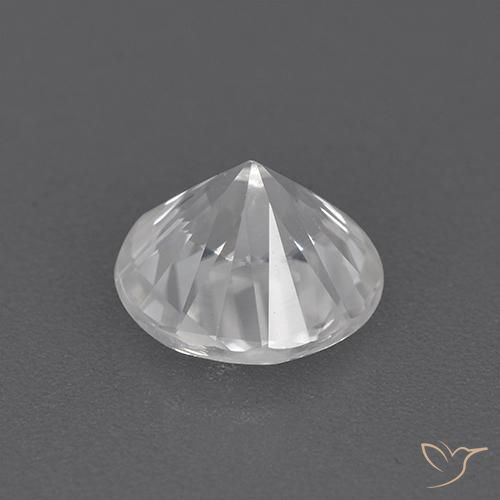 1.73캐럿 천연 하얀색 지르콘, 둥근, VVS