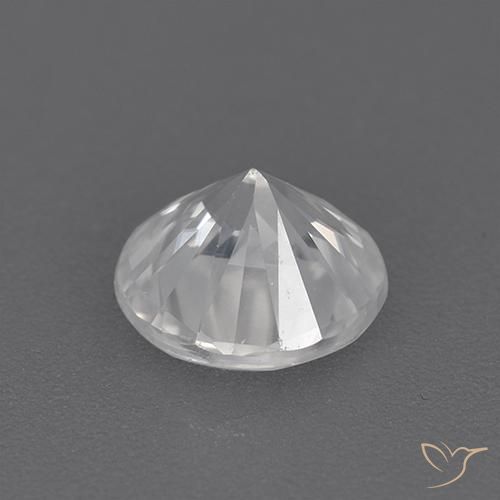 1.76캐럿 천연 하얀색 지르콘, 둥근, VVS