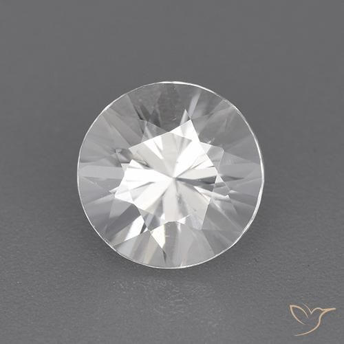 1.99ct 자연스러운 하얀색 지르콘, 둥근, VVS