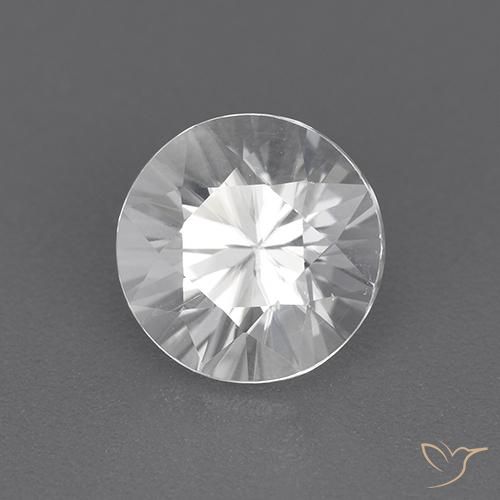 1.92캐럿 천연 하얀색 지르콘, 둥근, VVS